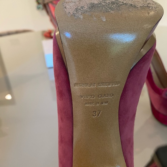 Nicholas Kirkwood raspberry heels size 37 - Picture 7 of 7